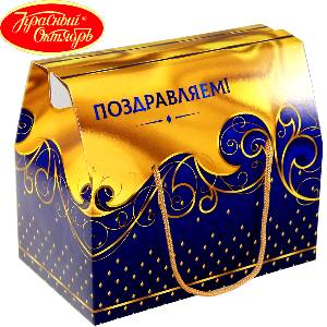 Детский подарок на Новый Год в картонной упаковке весом 1000 грамм по цене 740 руб