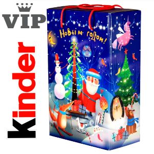Детский подарок на Новый Год в картонной упаковке весом 3000 грамм по цене 3626 руб в Муроме