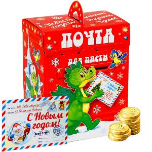 Сладкий новогодний подарок в премиальной упаковке весом 300 грамм по цене 175 руб в Муроме