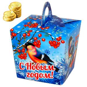 Детский подарок на Новый Год в картонной упаковке весом 300 грамм по цене 172 руб в Муроме
