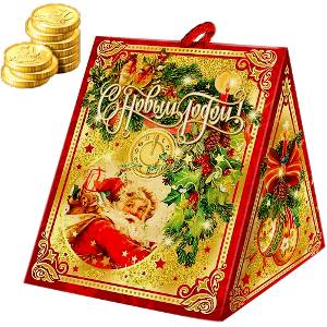 Сладкий подарок на Новый Год в жестяной упаковке весом 300 грамм по цене 159 руб в Муроме