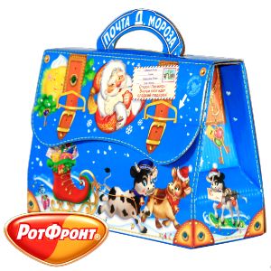 Детский новогодний подарок в картонной упаковке весом 600 грамм по цене 415 руб в Муроме