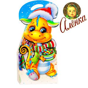 Детский подарок на Новый Год в картонной упаковке весом 750 грамм по цене 631 руб в Муроме