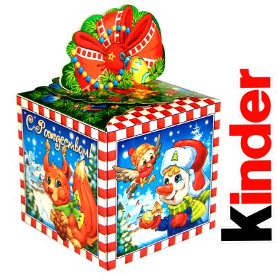 Сладкий новогодний подарок в картонной упаковке весом 800 грамм по цене 720 руб в Муроме