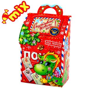 Детский подарок на Новый Год в картонной упаковке весом 950 грамм по цене 748 руб в Муроме