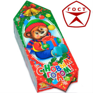 Детский новогодний подарок в картонной упаковке весом 600 грамм по цене 570 руб в Муроме