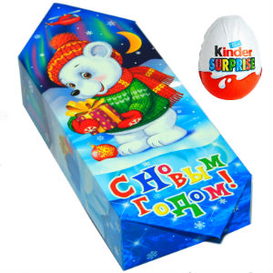 Детский новогодний подарок в картонной упаковке весом 650 грамм по цене 581 руб в Муроме